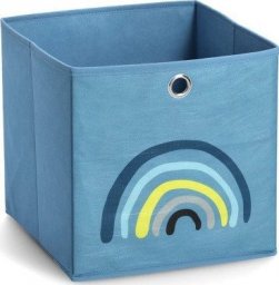  Zeller Pudełko do przechowywania "Blue Rainbow", tkanina, niebieski