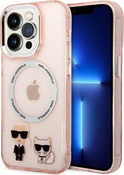  Karl Lagerfeld Karl Lagerfeld KLHMP14XHKCP iPhone 14 Pro Max 6,7" hardcase różowy/pink Karl & Choupette Aluminium Magsafe NoSize