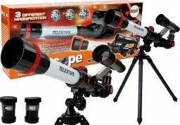 LeanToys Teleskop Naukowy Edukacyjny Astronomia 20x 30x 40x