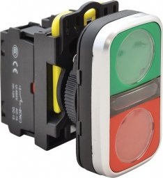  Tracon Electric Przycisk podwójny Włącz-Wyłącz NYG3-D zielony + czerwony