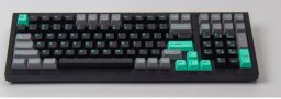Keychron Keychron Cherry Profile Double-Shot PBT Full Keycap Set - hacker mint, keycap (grey/mint, 219 pieces, ANSI & UK ISO layout)
