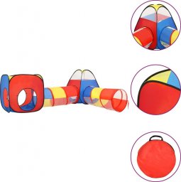  vidaXL vidaXL Namiot do zabawy dla dzieci, kolorowy, 190x264x90 cm