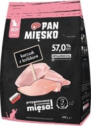  Pan Mięsko PAN MIĘSKO Kurczak z królikiem XS 400g dla kociąt