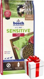  Bosch Bosch Sensitive Lamb & Rice, jagnięcina i ryż (nowa receptura) 15kg + Niespodzianka dla psa GRATIS