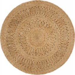 vidaXL vidaXL Ręcznie pleciony dywan z juty, 90 cm, okrągły