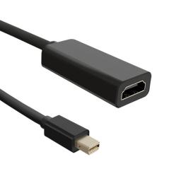 Adapter AV Qoltec DisplayPort Mini - HDMI czarny (50432)