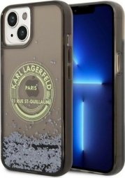  Karl Lagerfeld Etui Karl Lagerfeld KLHCP14MLCRSGRK Apple iPhone 14 Plus czarny/black hardcase Liquid Glitter RSG