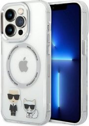  Karl Lagerfeld Etui Karl Lagerfeld KLHMP14XHKCT Apple iPhone 14 Pro Max hardcase przeźroczysty/transparent Karl & Choupette Aluminium Magsafe