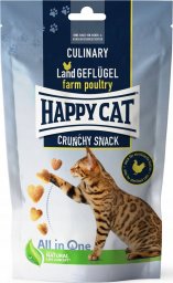  Happy Cat Crunchy Snack farm poultry, przysmak, dla kotów, kurczak i marchew, 70g