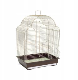Panama Pet Klatka dla ptaków 42x30x57 cm złoto/brązowa