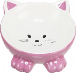  Trixie Miska ceramiczna, dla kota, w kształcie kota, różne kolory, 150ml, 14 cm, wysoka (TX-24807)