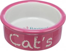  Trixie Miska ceramiczna, dla kota, różowo/szara, 0,3 l/ 12 cm, pasuje do TX-24791