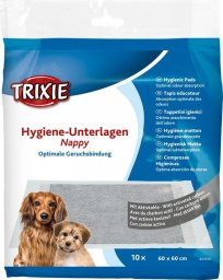  Trixie Podkład higieniczny, dla szczeniąt, 60x60cm, z węglem aktywnym, 10szt/opak