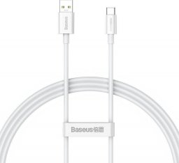 Kabel USB Baseus USB-A - USB-C 1 m Biały (CAYS000902)