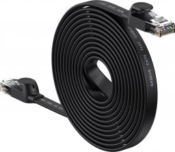  Baseus Płaski kabel sieciowy Baseus Speed Six RJ45 1000Mbps 15m czarny
