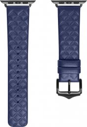  Dux Ducis Pasek Dux Ducis Leather Strap Apple Watch 4/5/6/7/8/SE 40/41mm niebieski (Enland Version)