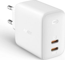 Ładowarka Aukey 2x USB-C 6 A (PA-B4 White)