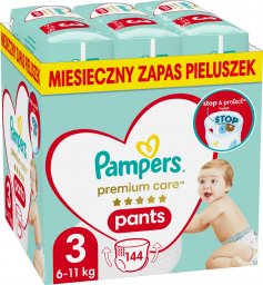 Pieluszki Pampers Pants Premium Care 3, 6-11 kg, 144 szt.
