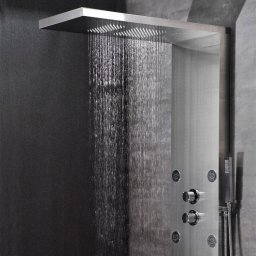 Zestaw prysznicowy EAGO Panel Prysznicowy StoneArt z Termostatem, Masaż