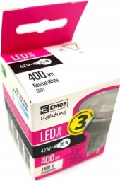  Emos LED żarówka EMOS Lighting GU10, 230V, 4.2W, 333lm, 4000k, 30000h, Classic MR16 52x50x50mm
