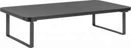  Powerton Podstawa pod monitor, łatwy montaż, miejsce na klawiaturę, czarny, metal / płyta mdf, 20 kg nośność, Powerton, ergo