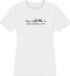 Leki LE T-shirt z LOGO WOMEN white-black XS