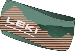 Leki LE Opaska 4 Season Headband green-coral