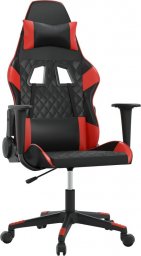 Fotel vidaXL czarno-czerwony (345512)
