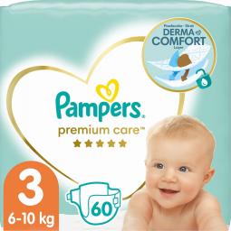 Pieluszki Pampers Premium Care 3, 4-9 kg, 60 szt.