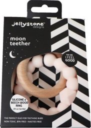 Jellystone Designs Jasnoróżowy gryzak dla niemowląt sensoryczny Jellystone