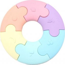  Jellystone Designs Gryzak dla niemowląt puzzle sensoryczne pastelowe kółko Jellystone