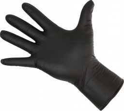  Kerbl Rękawice nitrylowe Nitryle Long Black XL 50szt. Kerbl