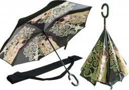  Carmani Parasol odwrotnie otwierany - G. Klimt, Pocałunek + Drzewo (CARMANI)