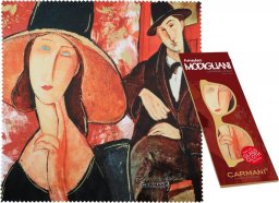  Carmani Ściereczka do okularów - A. Modigliani, Kobieta w kapeluszu i Mario Varvogli (CARMANI)