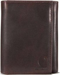 Carhartt Portfel Carhartt Oil Tan Trifold Dark Brown
