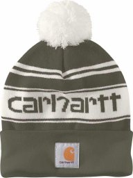  Carhartt Czapka Carhartt Knit PomPom Cuffed Logo Arborvitae