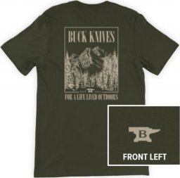  Buck Knives Tshirt Buck Tee Live Outdoors 13213 rozmiar M
