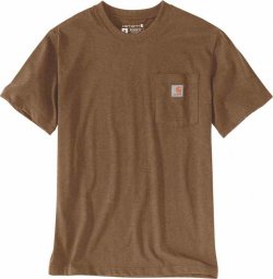 Carhartt Koszulka Carhartt Heavyweight Pocket Oiled Walnut