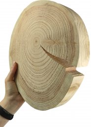  Wamar-Sosenka Okorowany Plaster Modrzewia 25-30 cm gr. 4 cm Szlifowany Drewno modrzewiowe Naturalny Surowy