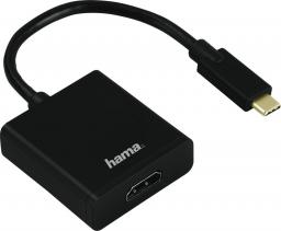 Adapter USB Hama USB-C - HDMI Czarny  (001222120000)
