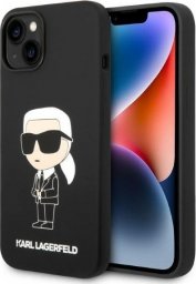  Karl Lagerfeld Etui Karl Lagerfeld KLHCP14SSNIKBCK Apple iPhone 14 hardcase czarny/black Silicone Ikonik