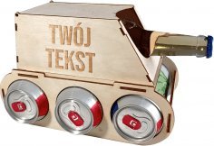 Koszulkowy Czołg na piwo z własnym tekstem