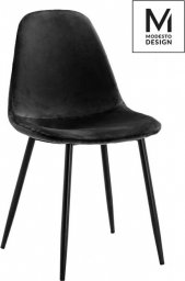  Modesto Design MODESTO krzesło LUCY czarne - welur, metal