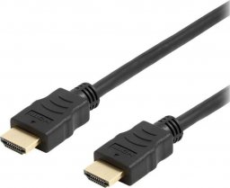 Kabel Deltaco HDMI - HDMI 1m czarny (HDMI-1010D-DO)