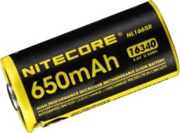  Nitecore Nitecore 16340 - 650mAh 3,6V - 3,7V NL1665R Li-ion z micro USB