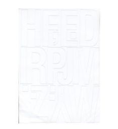 ARTDRUK Litery samoprzylepne 8 cm białe