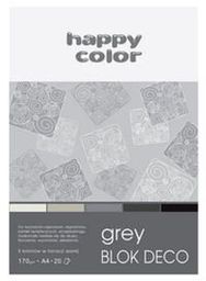 Happy Color Blok techniczny A4 20k szary 