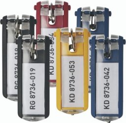 Breloczek Durable ZAWIESZKA DO KLUCZY KEY CLIP DURABLE MIX KOLORÓW 24szt.