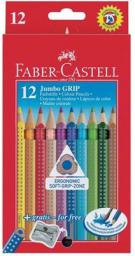  Faber-Castell Kredki oĹ‚Ăłwkowe Jumbo Grip 12 kolorĂłw 