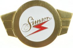  MZA Emblemat naklejka SIMSON KR51 ZŁOTY ORG